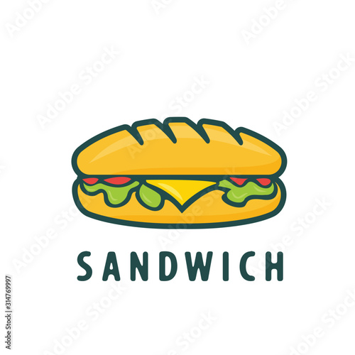 Sandwich Logo Vector