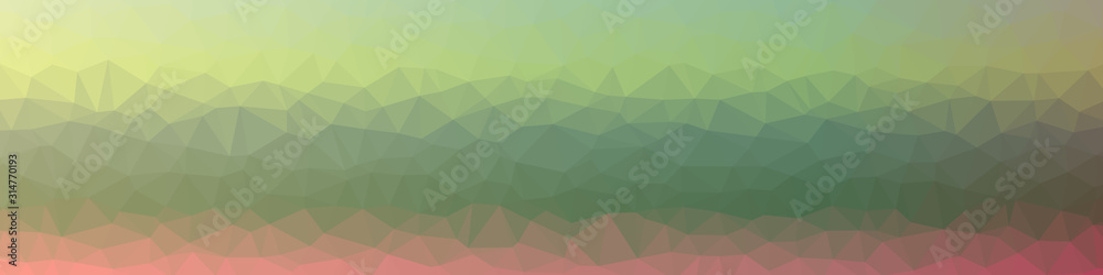 Abstract Low Polygon gradient Generative Art background illustration