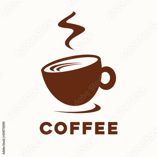 Cup of Hot Coffee vector