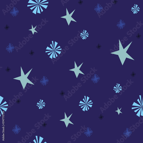 Patrón estrellas espacio