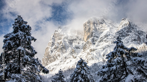 mountains winter snow alps bavaria © denfran