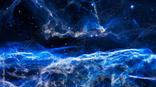 Obraz na plátně Nebula and galaxies in the universe