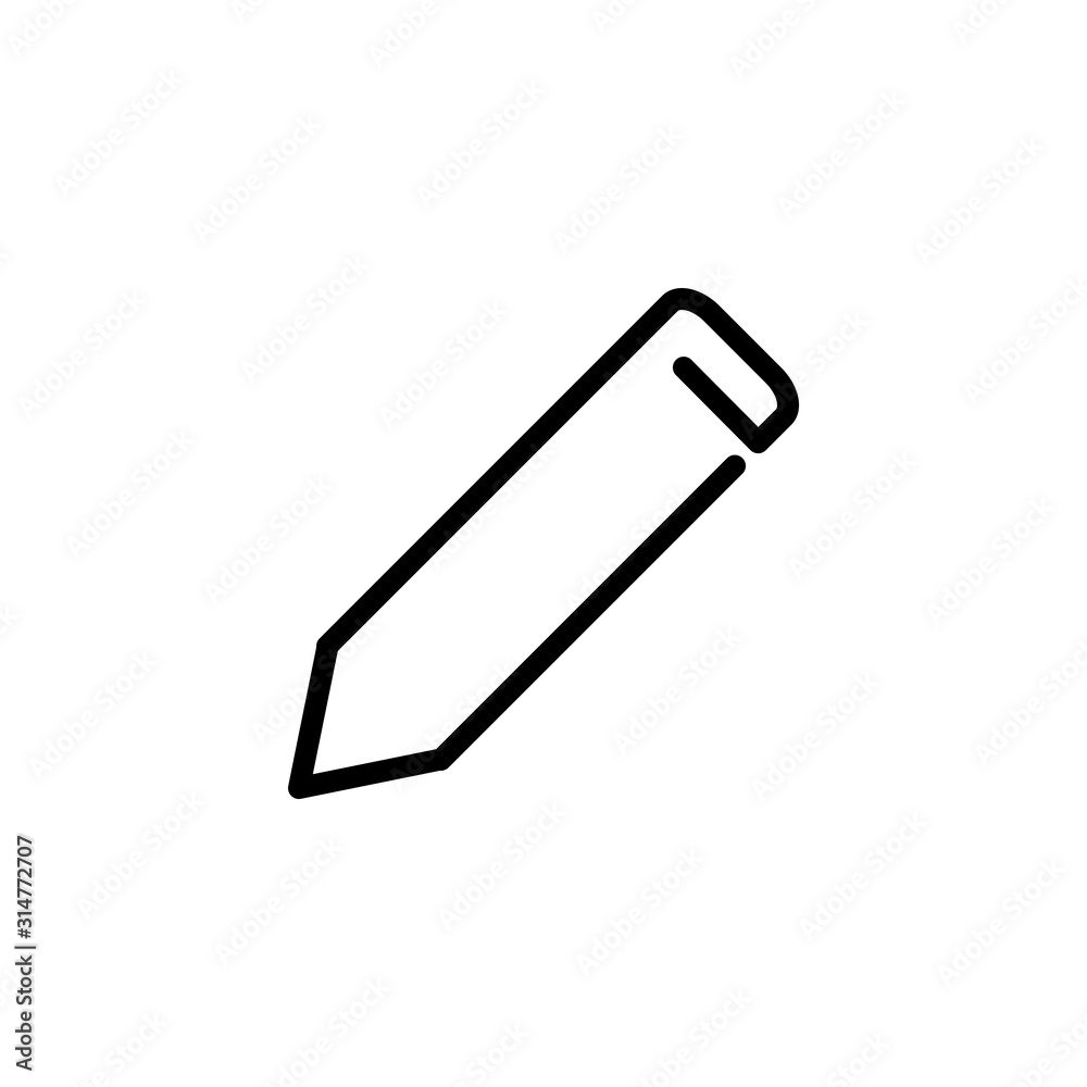 Pencil icon template Pencil icon template