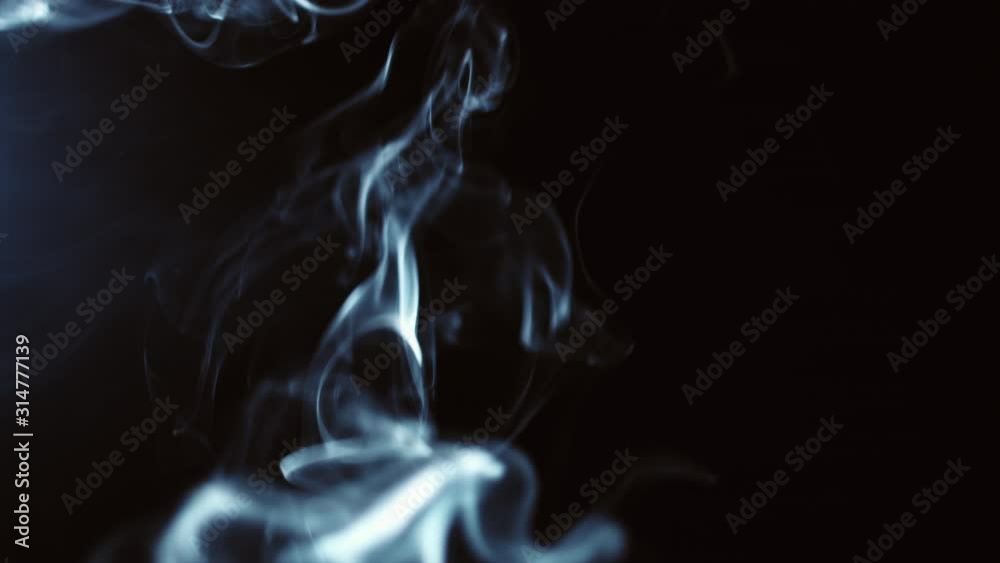 4k Black Background of Particles, Dust and Smoke Moving