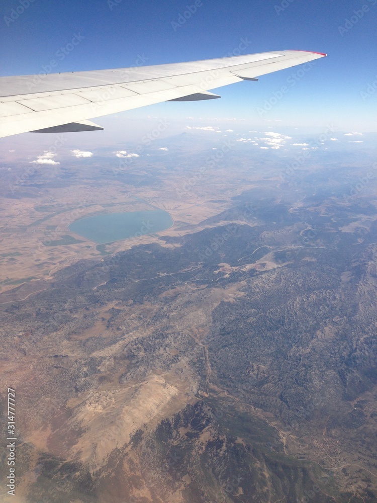 aerial view from plane aerial view from plane