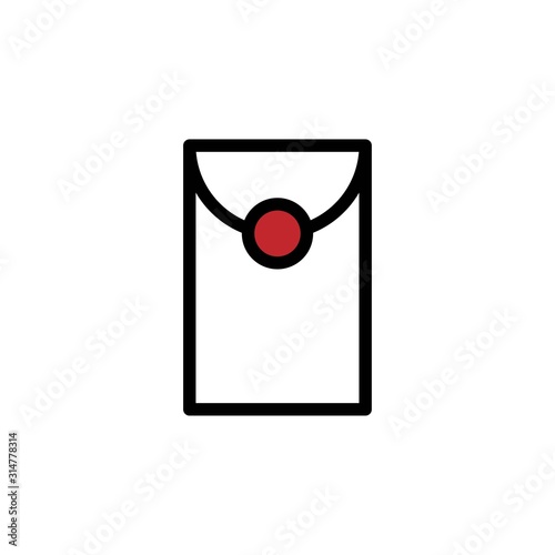 Chinese New Year Design, Angpau/Angpao or Gift Card Icon Line