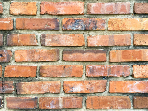 old distressed vintage brick wall