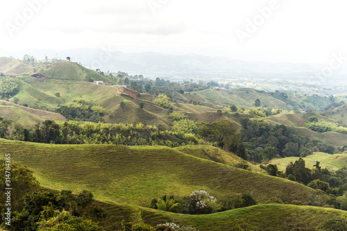 Beautiful Sights of Lookout of Filandia in Quindio, Colombia.