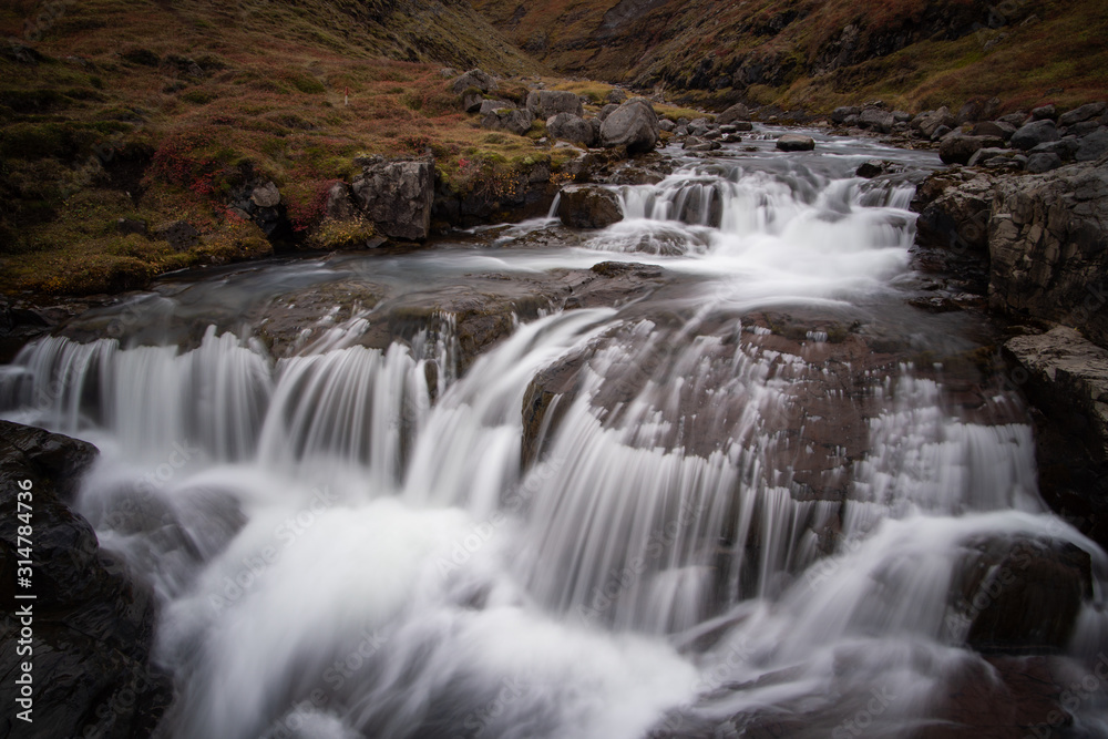 the stunning view along the waterfall circle hike in Laugarfell iceland the stunning view along the waterfall circle hike in Laugarfell iceland