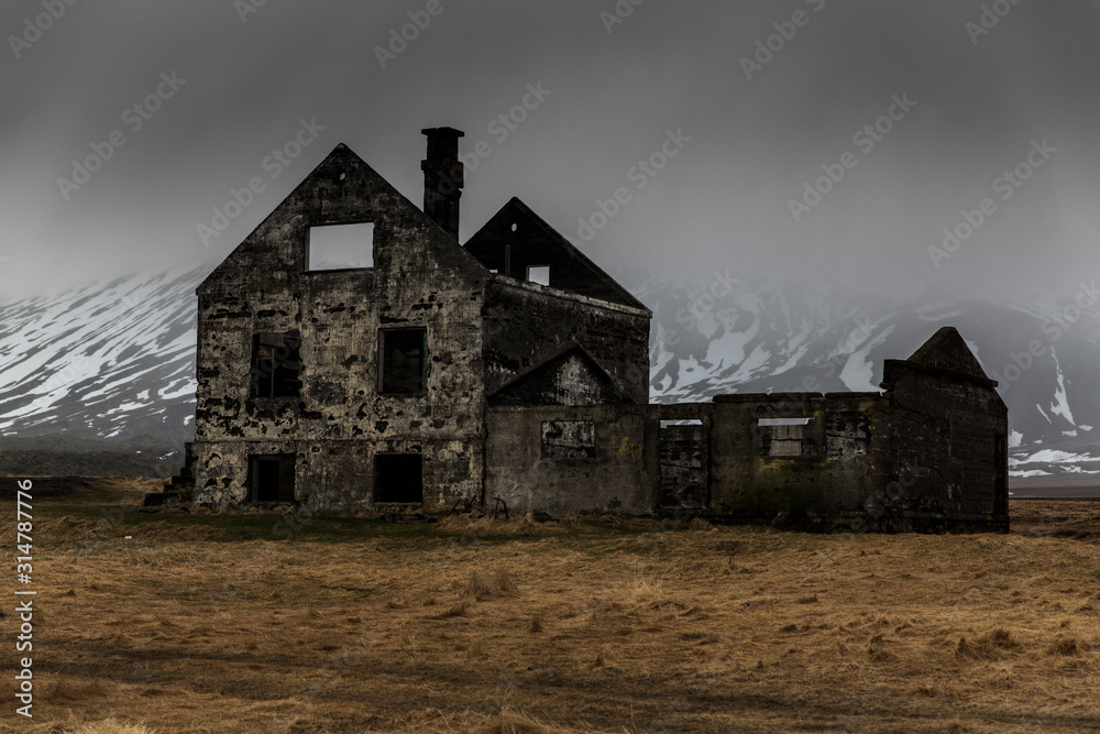 Haunted old creepy house in country Haunted old creepy house in country
