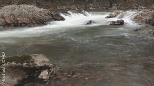 River Waterfalls Timelapse in Portugal photo