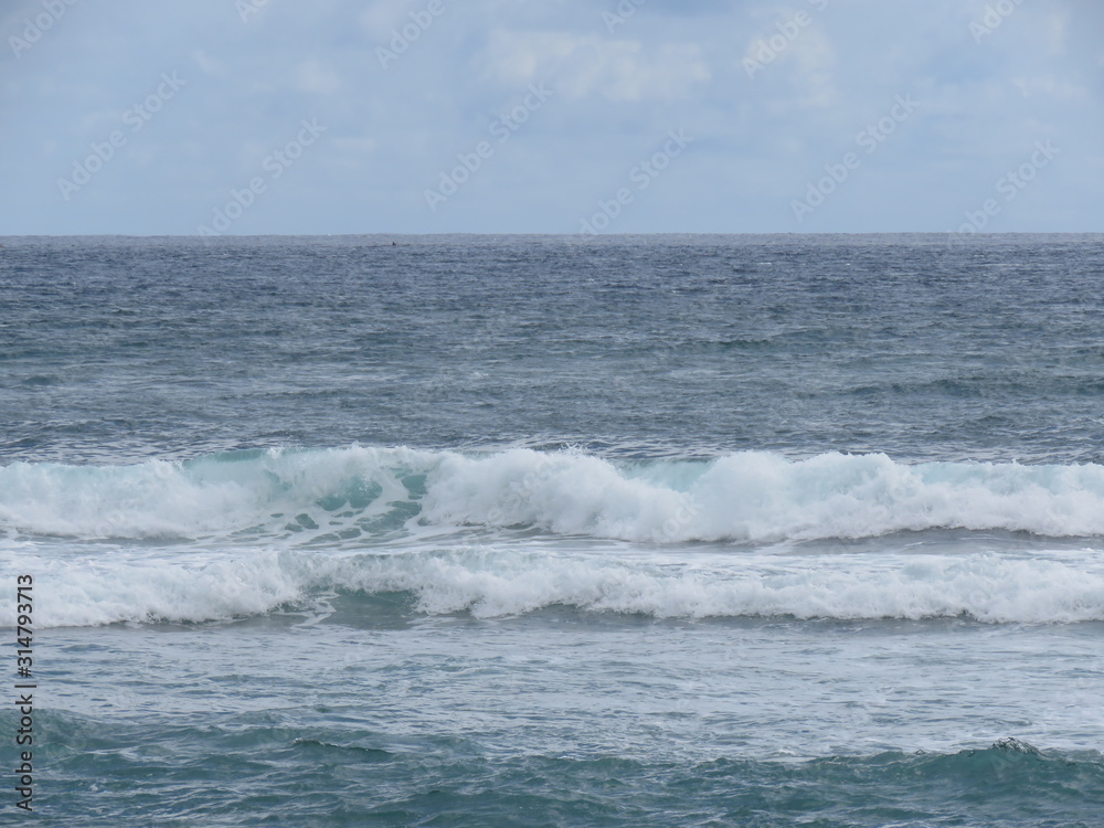 ocean, sea, wave, waves, water, surf, beach, blue, sky, nature, coast, spray, foam, summer, pacific, surfing, australia, breaking, power, storm, shore, danger, splash, sand, white