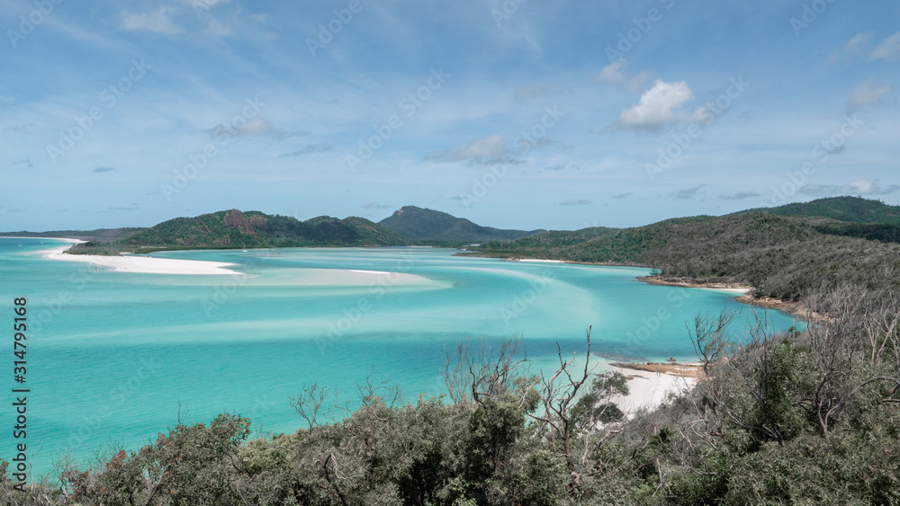 Fototapeta premium View over the Whitsunday Islands National Park