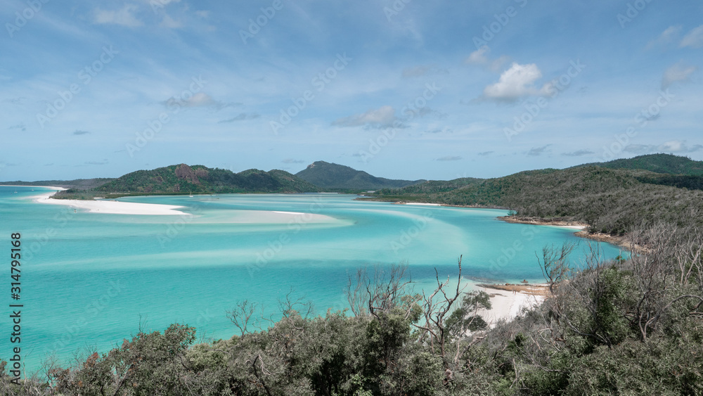View over the Whitsunday Islands National Park