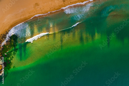 Fototapeta Naklejka Na Ścianę i Meble -  Whale beach aerial view , Sydney Australia