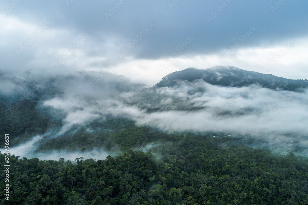 Misty Mayan Mountains in Central America