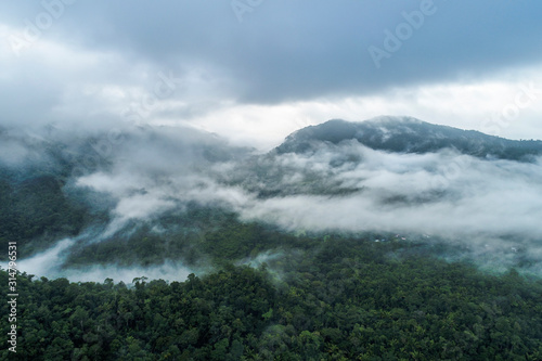 Misty Mayan Mountains in Central America © jamenpercy