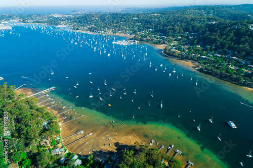 Cottage Point, Ku-ring-gai area, Northern Sydney, Australia wharfs and boats photo