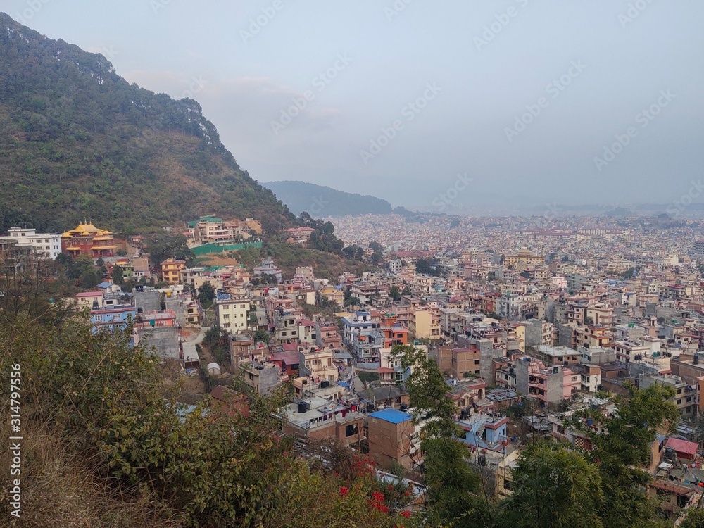 Fototapeta premium aerial view of the city