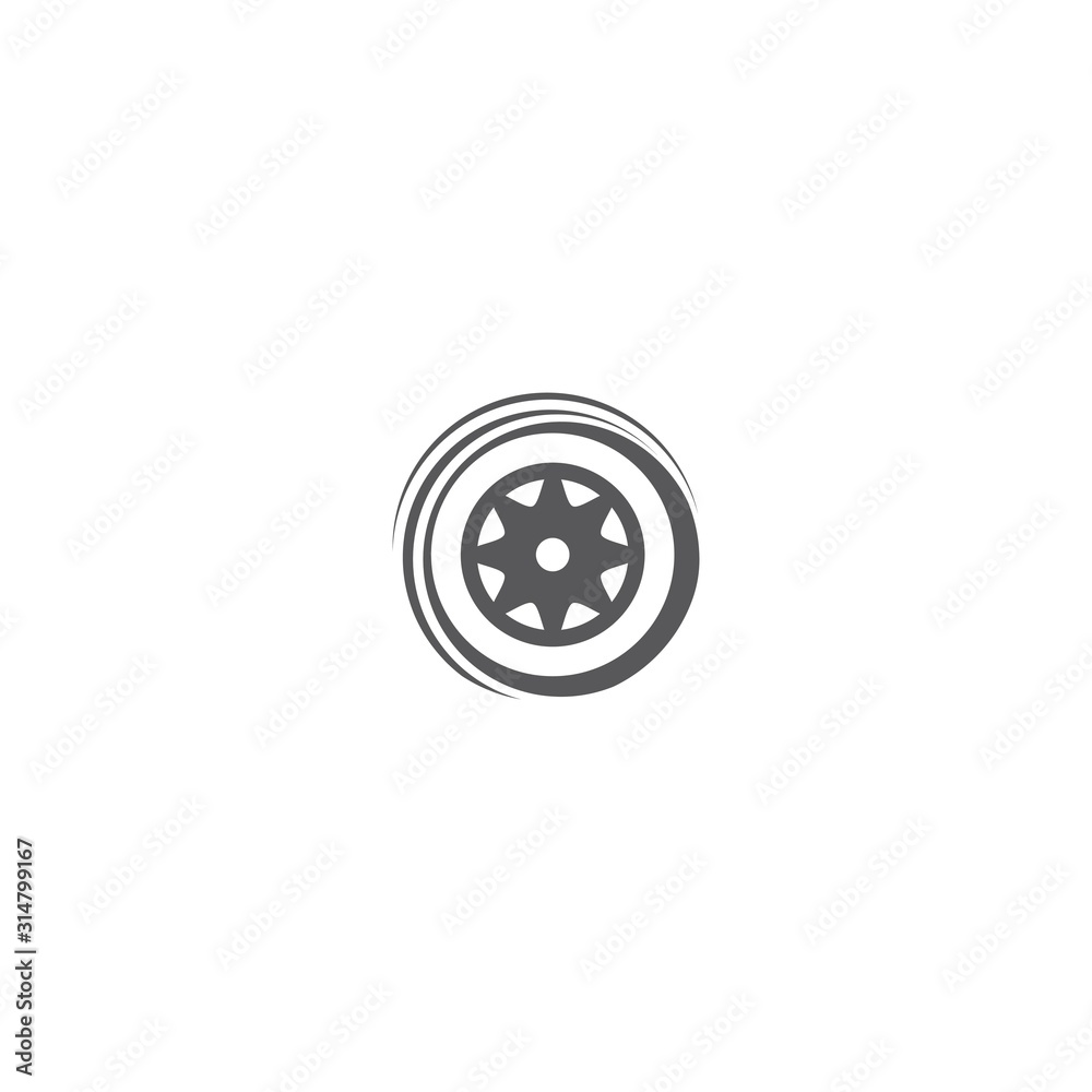 Tires illustration logo vector