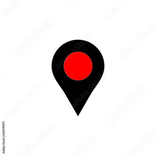 Location vector icon illustration sign Free Download Location vector icon illustration sign - GFXLoad