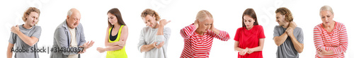 Senior man suffering from p...