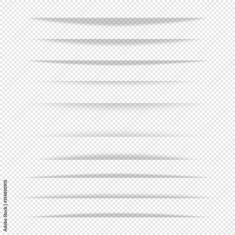 10 different vector soft shadows. Realistic transparent shadow effect set. It can be used as dividers, banners and design elements for advertising and your other own projects. EPS10. 10 different vector soft shadows. Realistic transparent shadow effect set. It can be used as dividers, banners and design elements for advertising and your other own projects. EPS10.