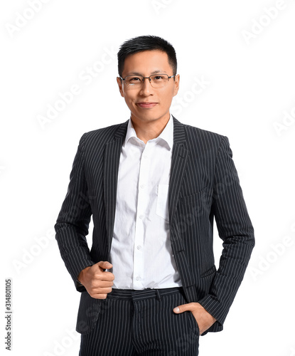 Handsome Asian businessman ...