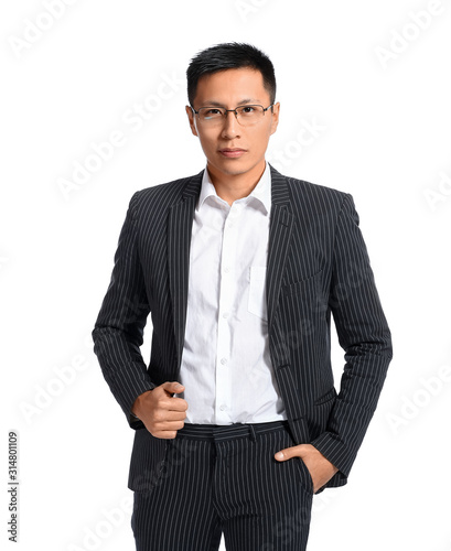 Handsome Asian businessman ...