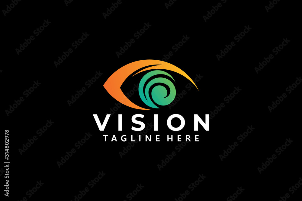 vision logo icon vector isolated