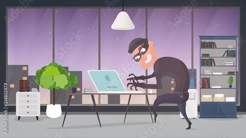 Slika na platnu Thief in the office