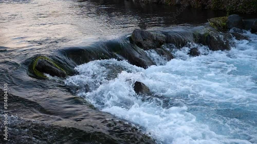 Slow motion video of waterfall splashing in the morning at countryside in Shizuoka, Japan Slow motion video of waterfall splashing in the morning at countryside in Shizuoka, Japan