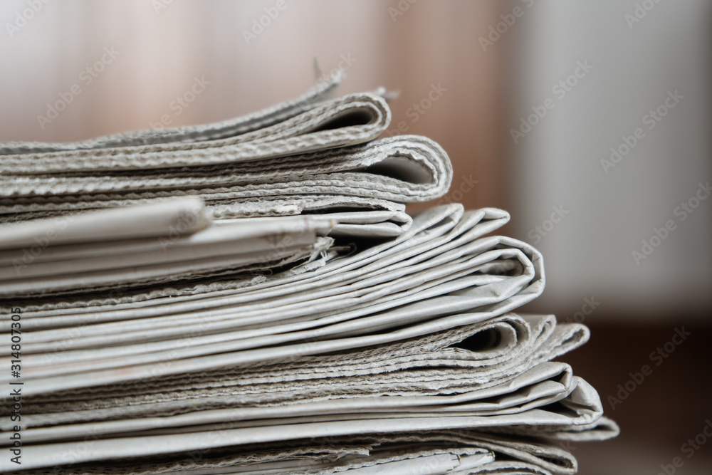 Stack of Newspapers, Journalism concept Stack of Newspapers, Journalism concept