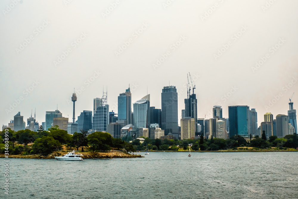 Obraz premium Cityscape panoramic shot in Sydney, Australia