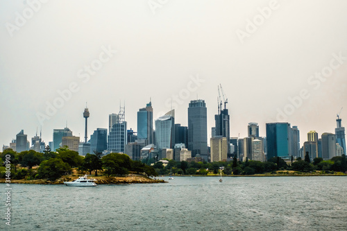 Cityscape panoramic shot in Sydney, Australia