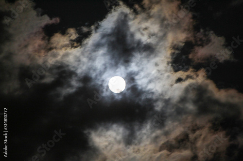 moon and clouds