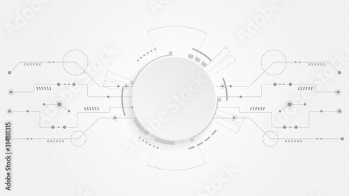 Abstract Digital Technology Cycle background.Business growth transformation Successful financial.
