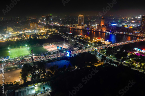 Cairo, Egypt The skyline at night. © Alexander