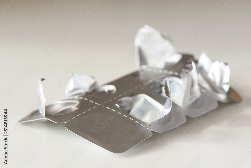 The last tablet of medicine in the medication panel