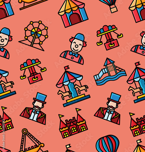 amusement park pattern2