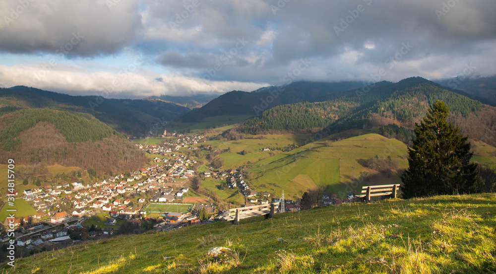 Blick auf Münstertal im Schwarzwald Blick auf Münstertal im Schwarzwald