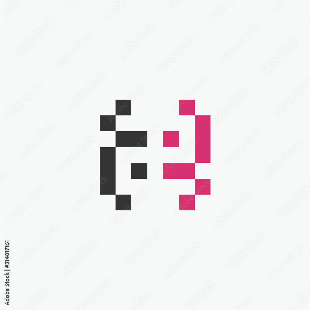 A E A E Pixel Letter Logo with Digital Shattered Black Squares. Creative Letters Vector Illustration. A E A E Pixel Letter Logo with Digital Shattered Black Squares. Creative Letters Vector Illustration.