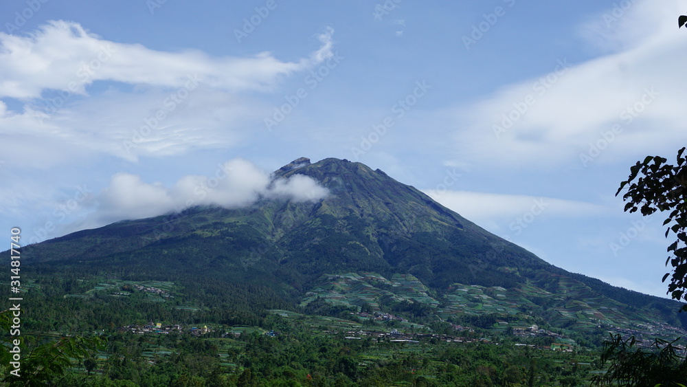Beautiful mountain from a distance