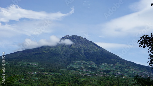 Beautiful mountain from a distance