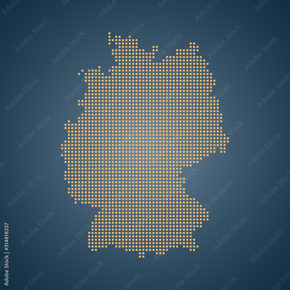 map of Germany Stock Vector | Adobe Stock