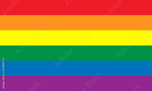 Pride Celebrating LGBT culture symbol. LGBT flag vector design.
