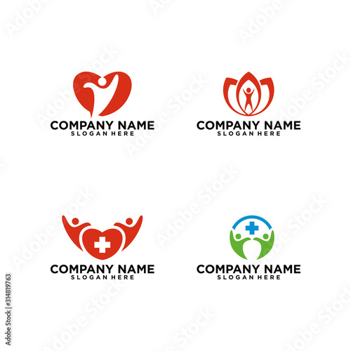 Medical & Healthcare logo template. aid, pharmaceutical, healthy, apothecary, ambulance, care, charity, clinic, community, company, medic, medicine, nonprofit, nurse, nursery, pharmacist, pharmacy