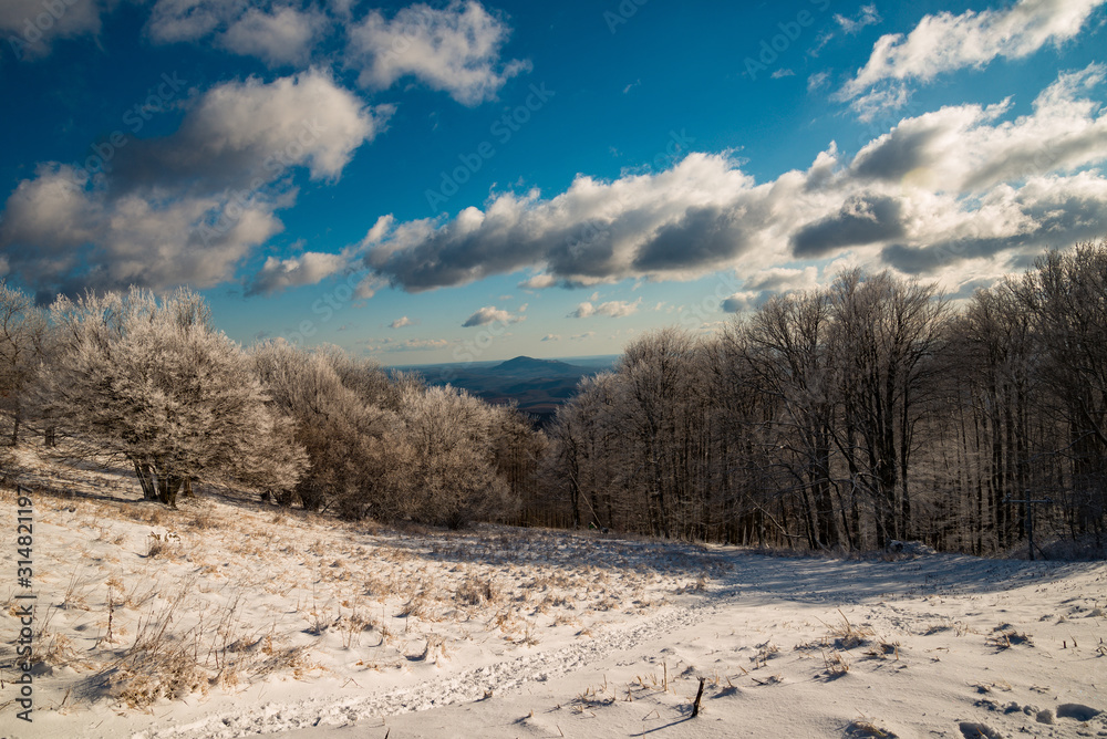 winter landscape from Nagy-Hideg hegy in Hungary winter landscape from Nagy-Hideg hegy in Hungary