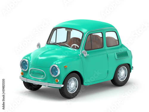 car retro small cartoon bunchy