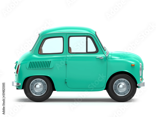 car retro small cartoon bunchy side